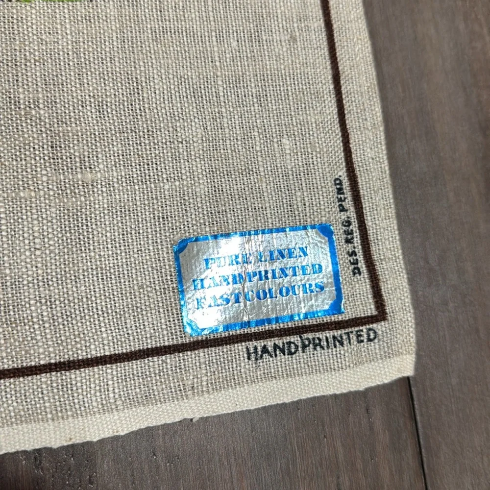 Australian‎ Koala Pure Linen Fabric vintage tea towel
